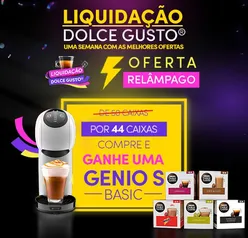 Compre 44 caixas e Ganhe 1 Máquina Dolce Gusto Genio S Basic