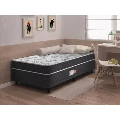 Cama Box Conjugada Ortopédica Solteiro D28 - Lucas Home - Unique 88x188x52cm