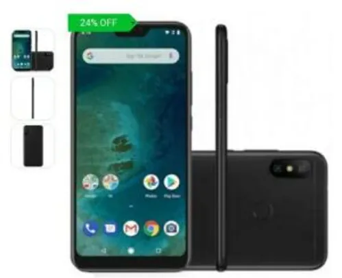 Smartphone Xiaomi Redmi MI A2 Lite 64GB Versão Global Desbloqueado Preto