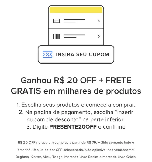 Imagem na descrição da promoção