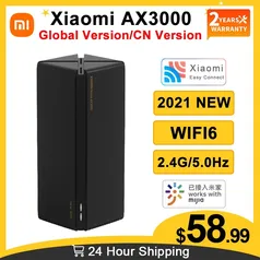 Roteador Xiaomi AX3000 Mesh WIFI6 Full Gigabit 5GHz