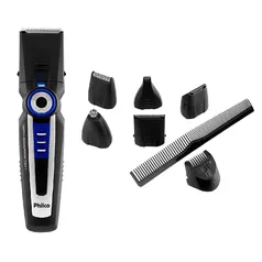 Kit Aparador de Pelo 7 em 1 PAP22 Philco Preto Bivolt