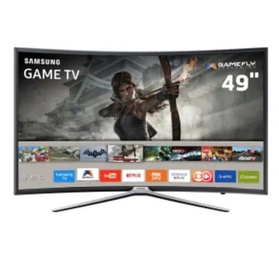 Smart TV Games LED 49" Full HD Curva Samsung 49K6500 por R$2499