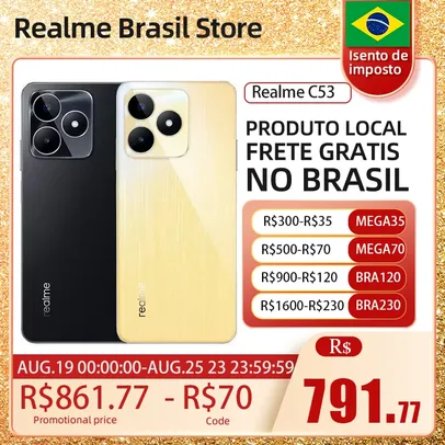 [Do Brasil] Celular Realme C53 128GB ROM / 6GB RAM | 