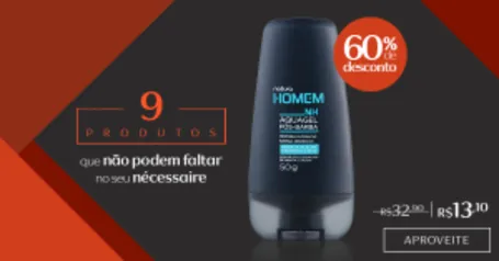 [Natura] Aquagel pós-barba Natura Homem / 60% OFF - R$13