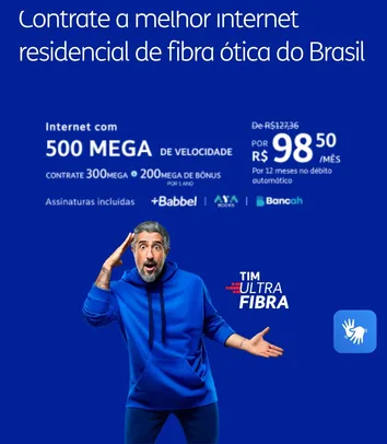 Internet TIM Ultrafibra 500 MEGA