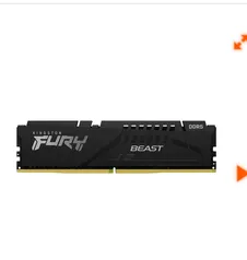 Memória DDR5 Kingston FURY Beast, 8GB, 5200MHz, Black, KF552C40BB-8