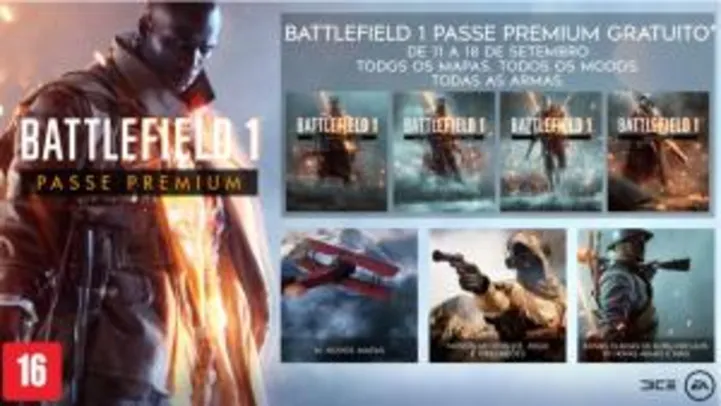 Grátis: Passe Premium do Battlefield 1 | Pelando