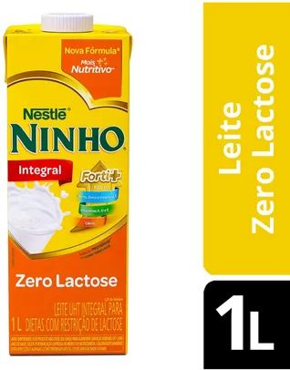 [PRIME] Leite Integral Ninho Zero Lactose 1L (mín. 3) | R$3,30