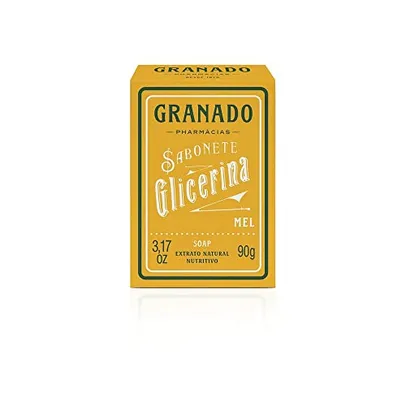 Sabonete Vegetal de Glicerina Tradicional, Granado, Amarelo, 90G
