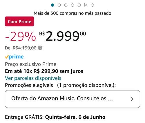 Imagem na descrição da promoção