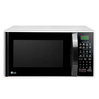 Micro-ondas LG Solo MS3091BC 30 Litros Branco e Preto - 110V