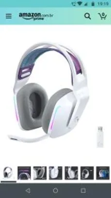Headset Gamer sem Fio Logitech G733 7.1 Dolby Surround com Tecnologia Blue R$999
