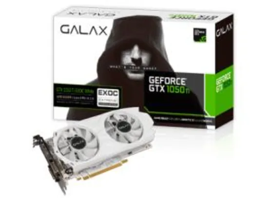 Placa de Vídeo Galax GeForce GTX 1050 TI EXOC White 4GB - R$ 799