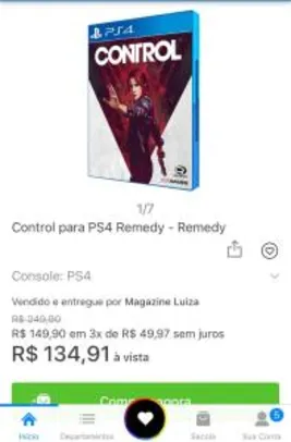 Control para PS4 Remedy - Remedy R$ 135