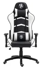 Cadeira Gamer TecnoArt Panda, Reclinável, Suporta até 180KG, Preto e Branco, CGT-8030-BP