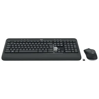 Combo Teclado e Mouse Logitech MK540 Advanced Sem Fio ABNT2 Black, 920-008674