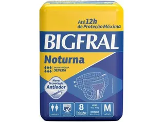 Fralda Geriátrica Bigfral M Noturna - 8 Unidades | R$17