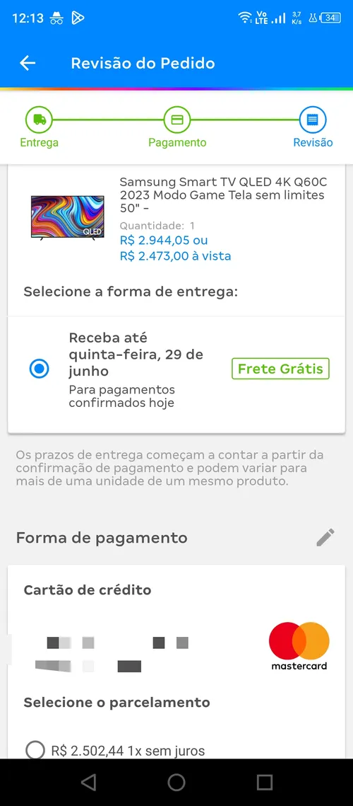 Imagem na descrição da promoção