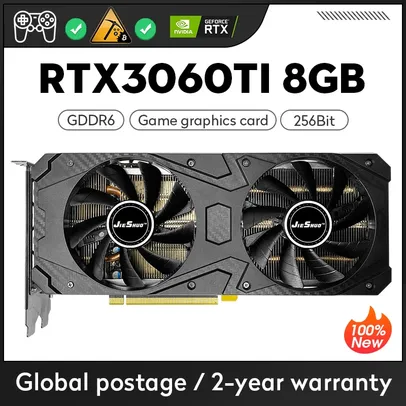 Placa de vídeo RTX 3060TI 8GB NO LHR