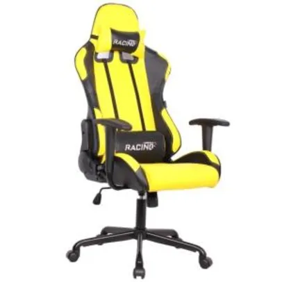 Cadeira Gamer Shanghai Preta E Amarela - R$599