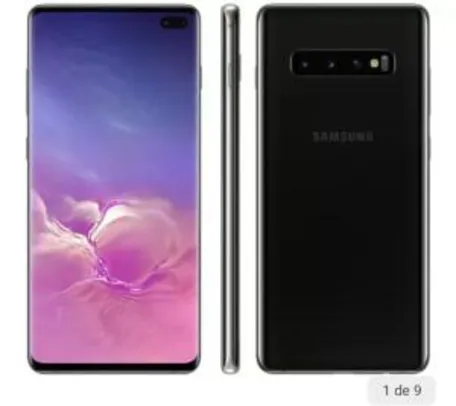 Smartphone Samsung Galaxy S10+ 128GB Ceramic Black R$ 2975