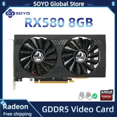 Placa de vídeo RX580 8gb SOYO