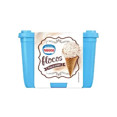 (Regional/ 2unid 14,93 cada) Sorvete de Flocos Nestlé 1,5 Litros