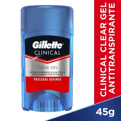 Antitranspirante Clear Gel Pressure Defense Gillette Clinical 45g