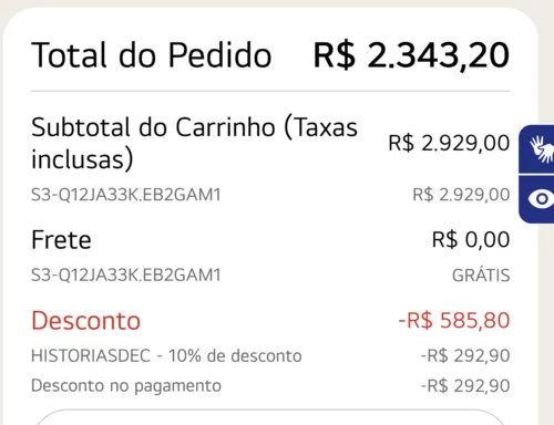 Imagem na descrição da promoção