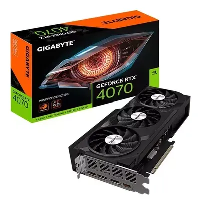 Placa de Vídeo RTX 4070 Windforce Oc 12g Gigabyte Nvidia