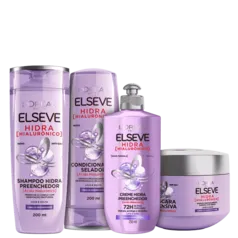 Kit Elseve LOréal Paris Hidra Hialurônico Completo (4 Produtos)