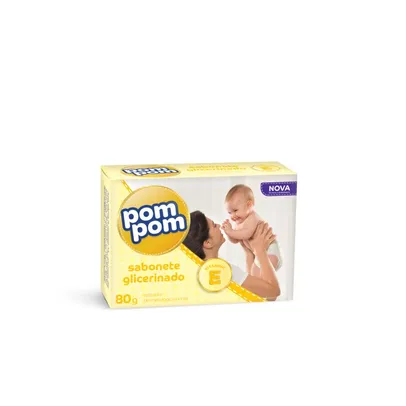 ( Leve 2 Pague 1) Sabonete Pompom Glicerinado Infantil 80g | R$1,2 cada