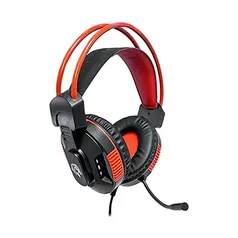 Fone De Ouvido Headset Gamer Com Microfone E Led - HAYOM, HF2207, Red, Grande