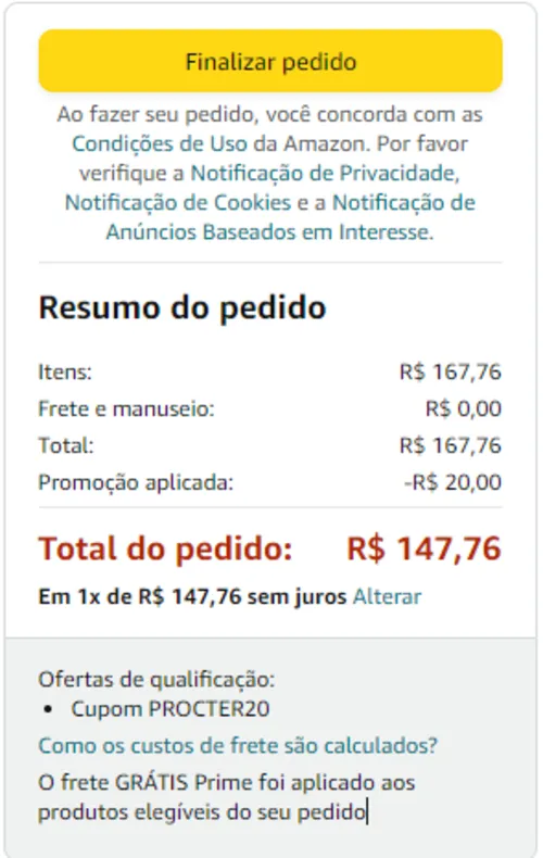 Imagem na descrição da promoção