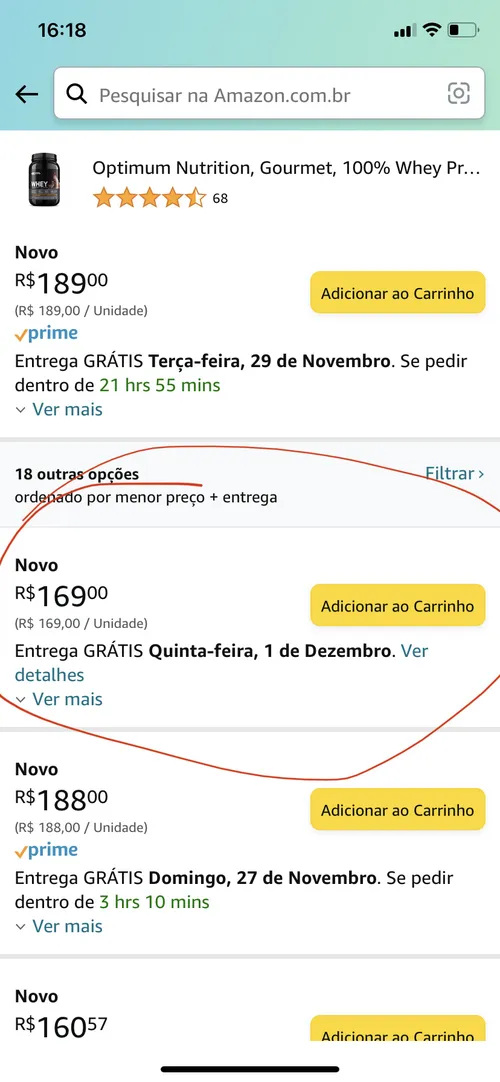 Imagem na descrição da promoção