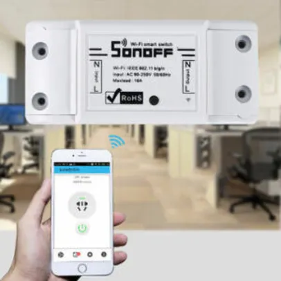 Interruptor Smart home Basic Wi-fi - Automação Residencial Sonoff - Bivolt