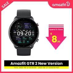 [Nova versão] - SmartWatch Amazfit GTR 2 Com GPS e Alexa Integrados (Com 3GB de Armazenamento Interno para Músicas)