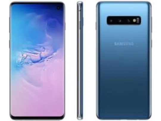 (CLIENTE OURO) Smartphone Samsung Galaxy S10 128GB Azul 4G - 8GB RAM 6,1” R$2105