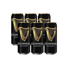 COMBO CERVEJA GUINNESS DRAUGHT 440ml 6 unidades