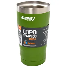 Copo Térmico Exeway 450ml, Verde | R$50