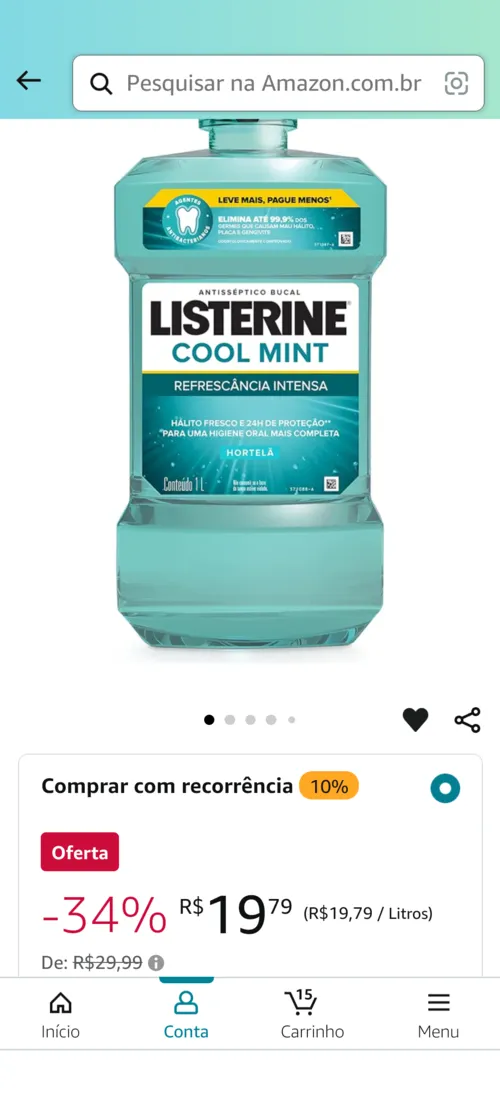 Imagem na descrição da promoção