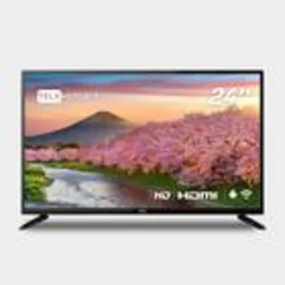 Smart TV HQ LED 24 2 HDMI 2 USB WI-FI Android 11 e Processador Quad Core