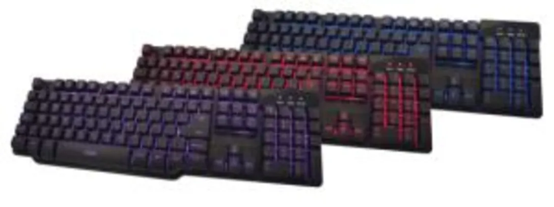 Teclado Gamer Oex ForceX Tc201 Semi Mecânico Com LED - R$ 94,91 - Saraiva