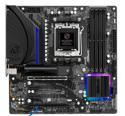 PLACA MAE ASROCK B650M PG RIPTIDE, DDR5, SOCKET AM5, M-ATX, CHIPSET AMD B650, B650MPG-RIPTIDE