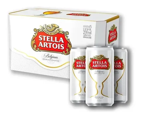 Cerveja Premium Lata 269m Pack 8 Unidades Stella Artois