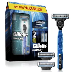 Kit Gillette Mach3 Aparelho de Barbear 1 Ud + Cargas 3 Uds