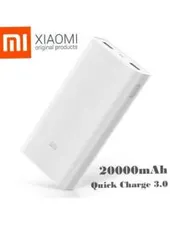 Carregador Portatil Powerbank Xiaomi 20000mAh - Branco R$126