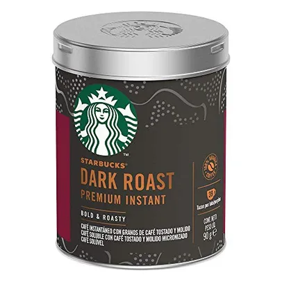 Café Solúvel Starbucks Dark Roast - Lata 90g | R$24