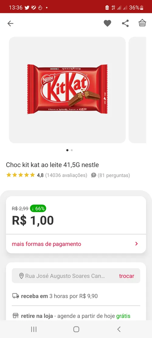 Imagem na descrição da promoção